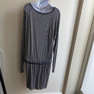 Michael Kors Dress Black/White Striped. Size M.